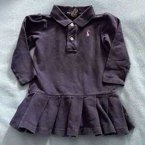 Ralph Lauren girls’ size 18 mos long-sleeved navy blue dress